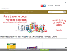 Tablet Screenshot of farmaciadoconline.com